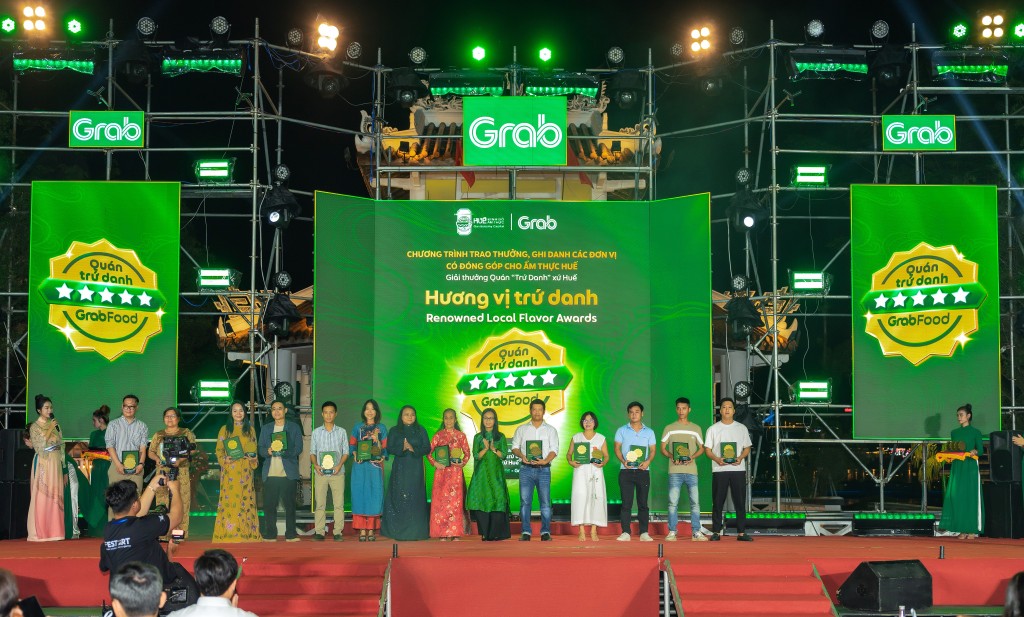 Grab góp phần tôn vinh và quảng bá ẩm thực địa phương thông qua giải thưởng _Quán Trứ Danh xứ Huế_
