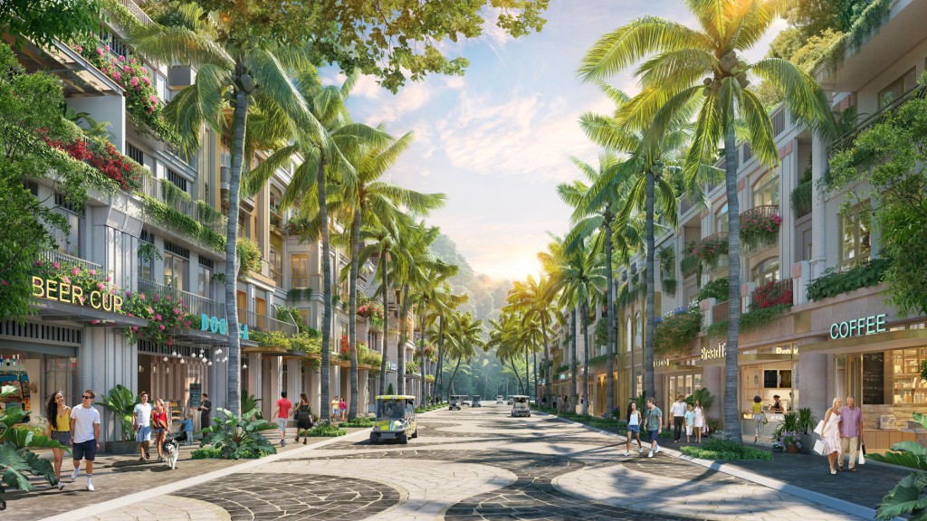 Các căn nhà phố nổi bật với mặt tiền thoáng rộng từ 7,5m trở lên (Ảnh: Sun Property)