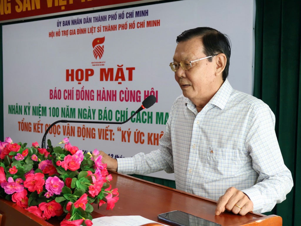 Ông Nguyễn Tấn Phong - Chủ tịch Hội Nhà báo TP Hồ Chí Minh