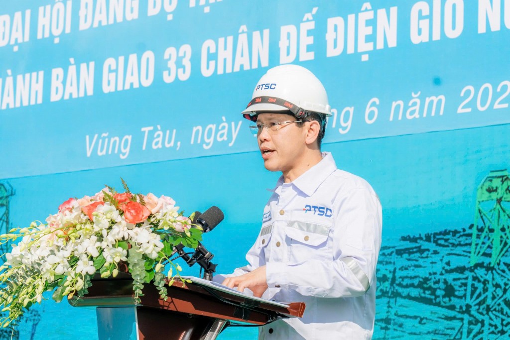 PTSC bàn giao 33 chân đế điện gió xuất khẩu sang châu Âu