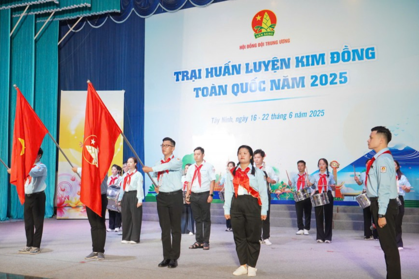 165 trại sinh tham gia Trại huấn luyện Kim Đồng toàn quốc năm 2025