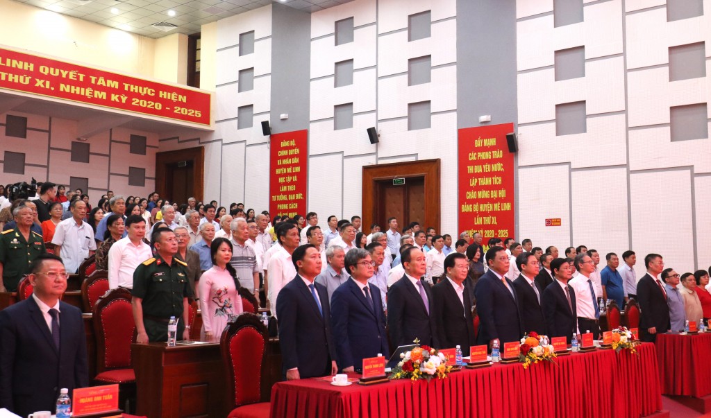 Các đại biểu thực hiện nghi thức chào cờ