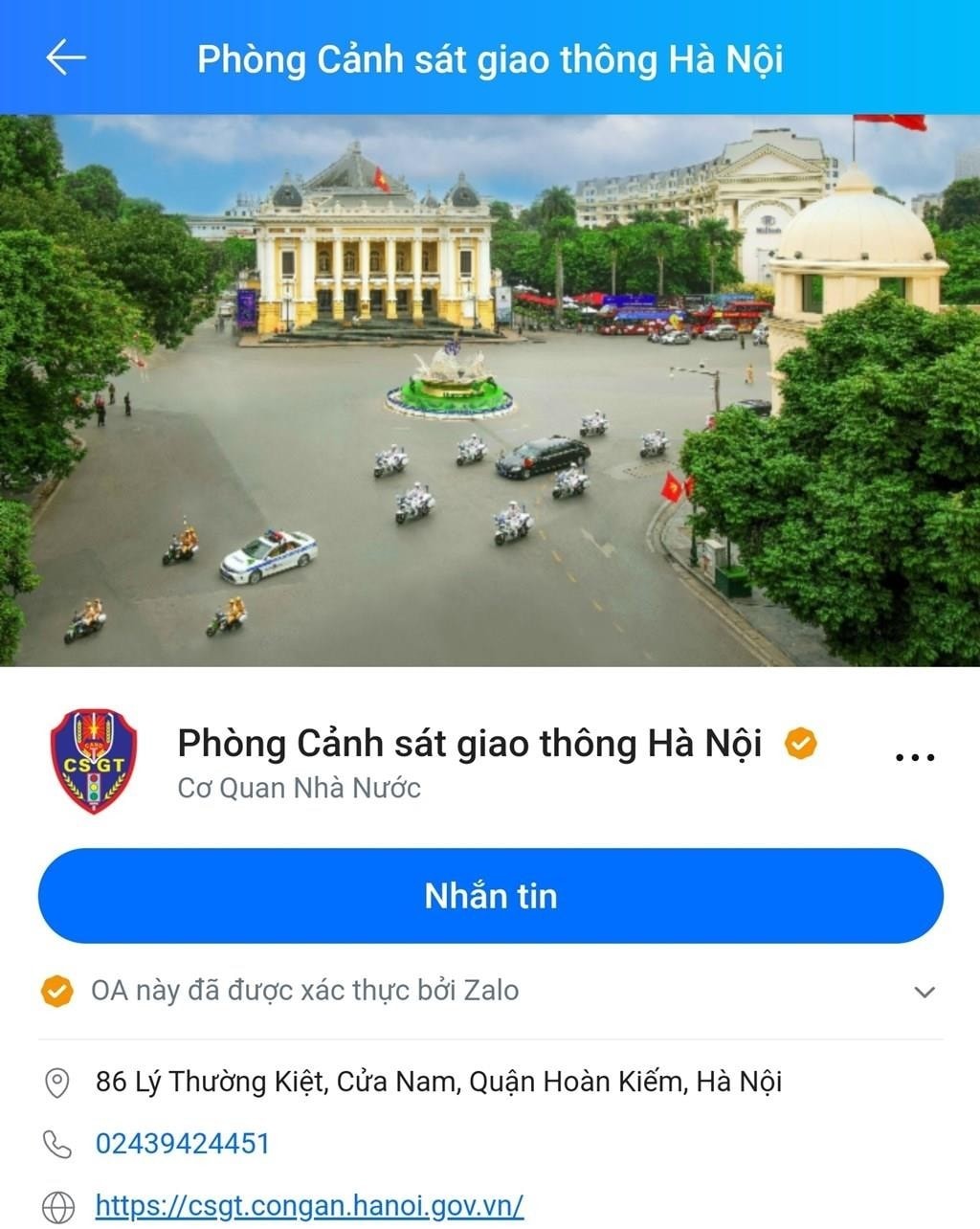 Người dân Hà Nội có thêm kênh để phản ánh vi phạm giao thông