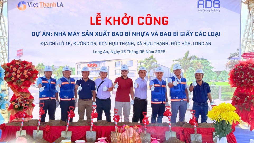 Long An: Khởi công nhà máy sản xuất bao bì