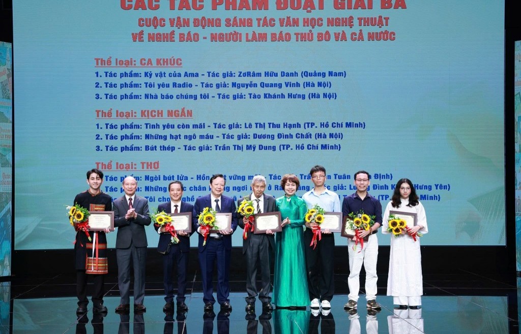 Nhà báo - Nhạc sĩ Tào Khánh Hưng đạt giải Ba sáng tác ca khúc về nghề báo