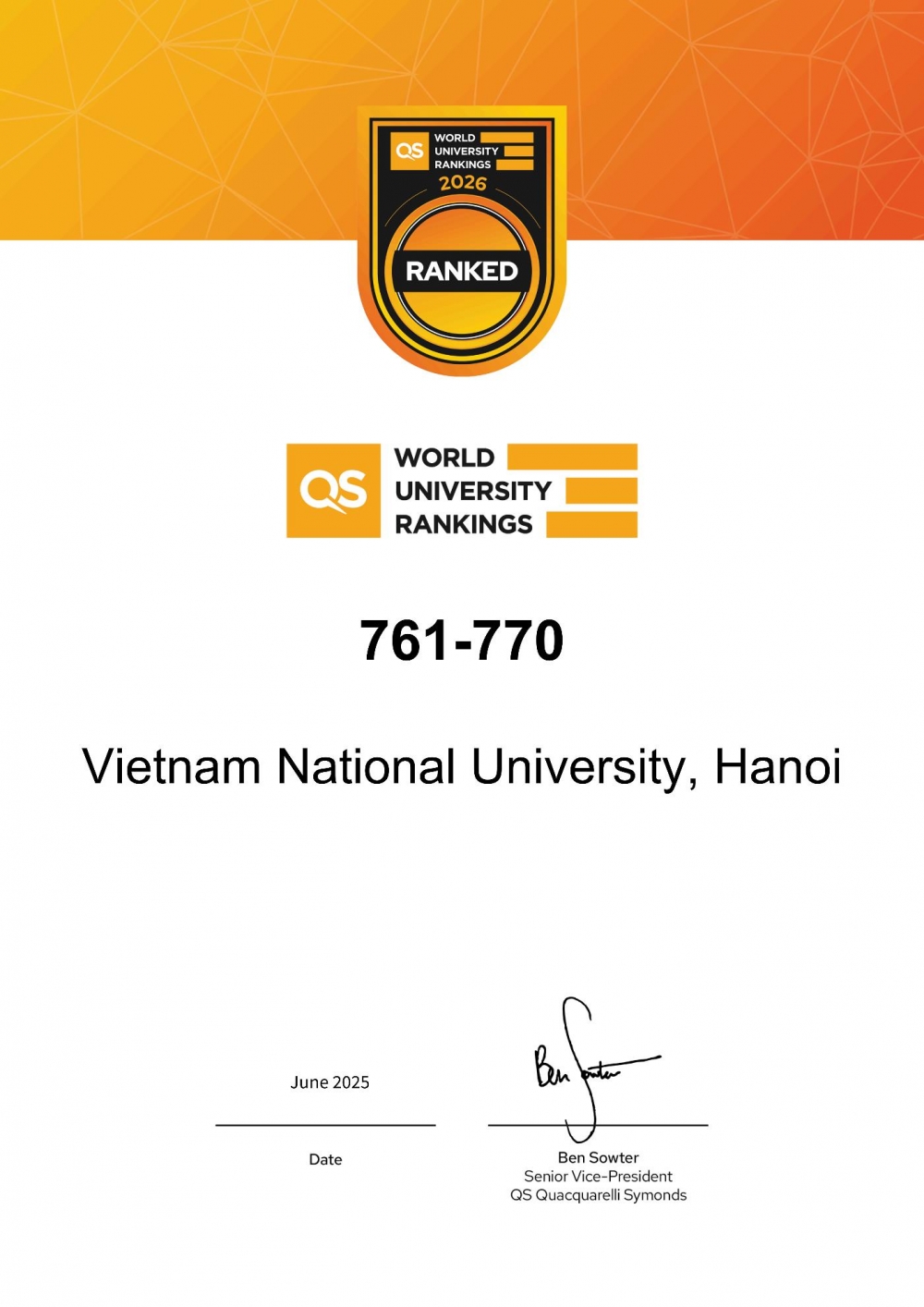 Chất lượng đầu ra vượt trội của Đại học Quốc gia Hà Nội được đánh giá cao