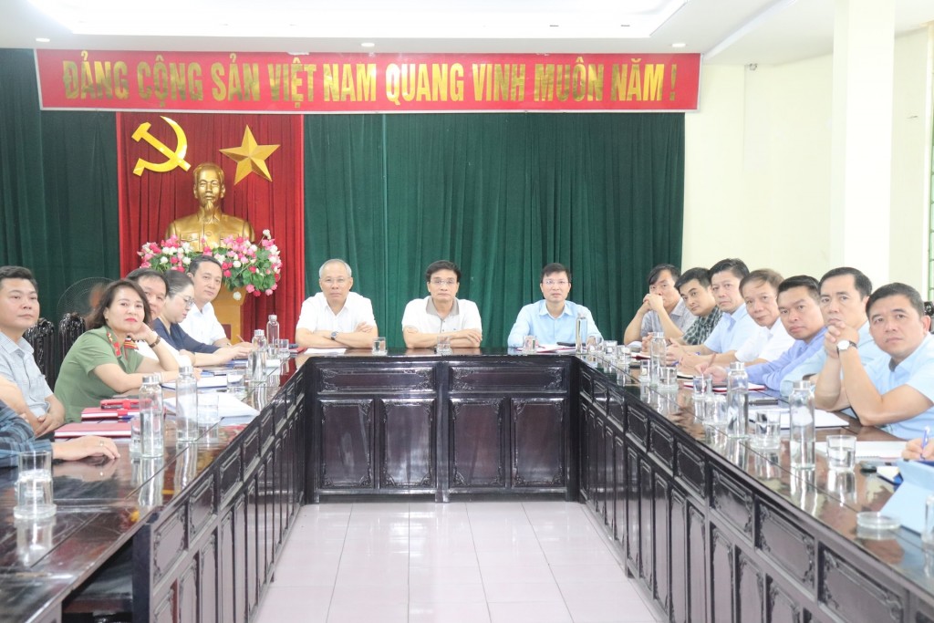 Các đại biểu dự hội nghị tại điểm cầu phường Hoàng Liệt. Ảnh: HNM