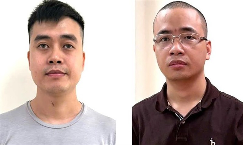 Các đối tượng Hoàng Quang Thịnh (bên trái) và La Khắc Minh