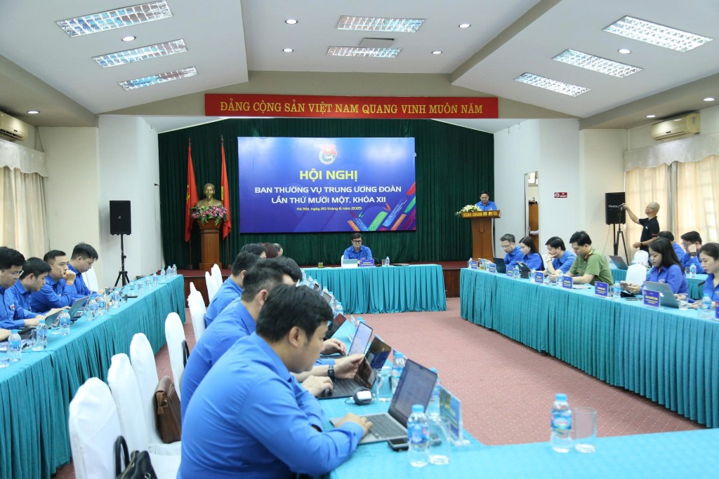 Hội nghị Ban Hội nghị Ban Thường vụ Trung ương Đoàn lần thứ mười một, khoá XII được tổ chức dưới sự chủ trì của Ủy viên dự khuyết Trung ương Đảng, Bí thư thứ nhất Trung ương Đoàn Bùi Quang Huy.