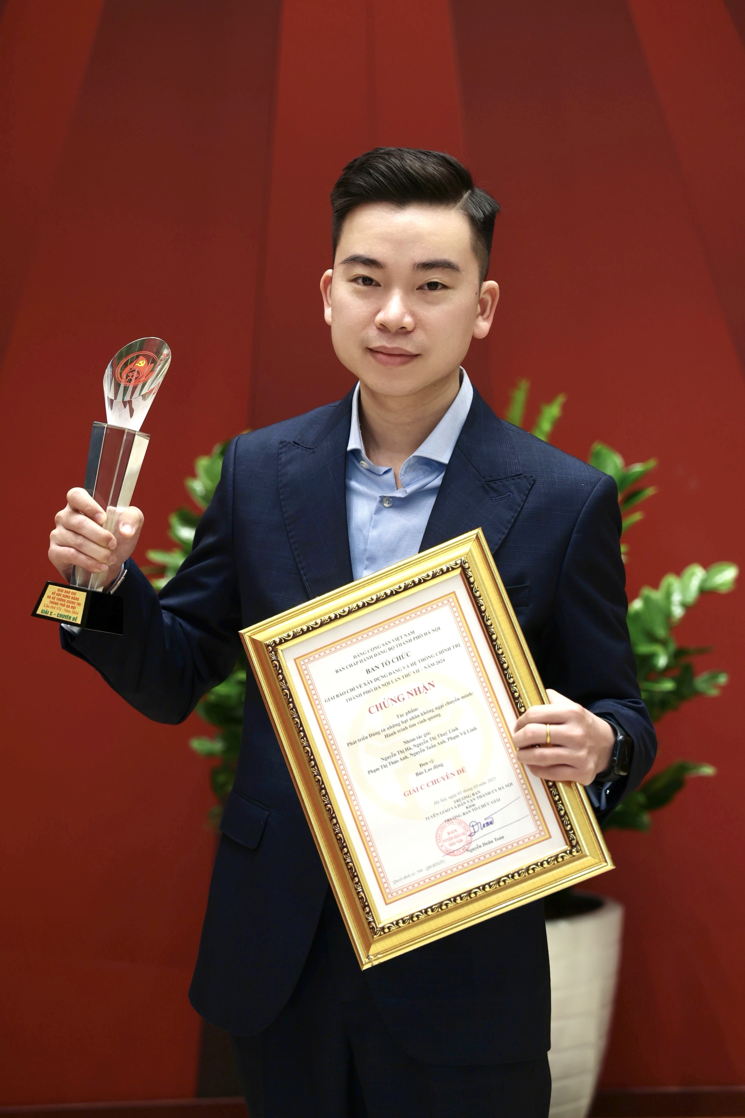 Anh Phạm Vũ Linh, phóng viên Trung tâm Truyền thông Đa phương tiện, Báo Lao động