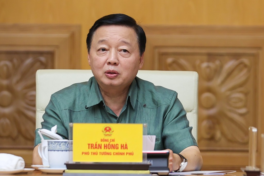 Phó Thủ tướng Trần Hồng Hà phát biểu - Ảnh: VGP/Nhật Bắc