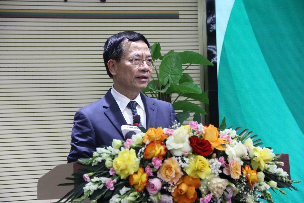 Bộ trưởng Bộ Khoa học và Công nghệ Nguyễn Mạnh Hùng  chia sẻ tại sự kiện