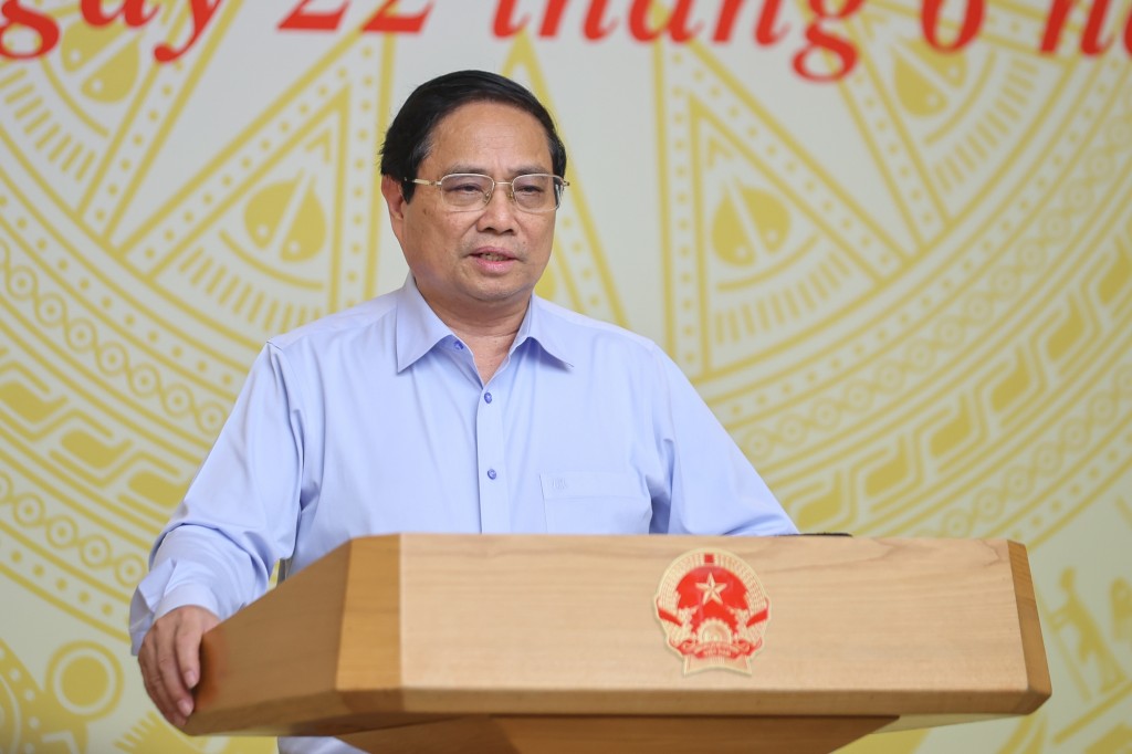 Thủ tướng Phạm Minh Chính nhấn mạnh cần nỗ lực, quyết tâm hoàn thành tất cả các mục tiêu, nhiệm vụ trên tất cả các lĩnh vực trong năm 2025 như Nghị quyết Đại hội XIII đã đề ra - Ảnh: VGP/Nhật Bắc