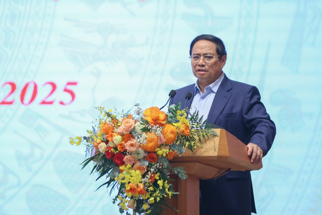 Thủ tướng Phạm Minh Chính: Thực hiện bằng được mục tiêu nông nghiệp sinh thái, nông thôn hiện đại, nông dân văn minh - Ảnh: VGP/Nhật Bắc