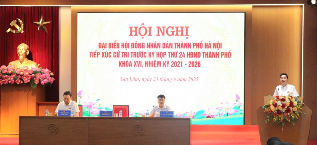 Cử tri huyện Gia Lâm đồng thuận với kết quả kỳ họp thứ 23 HĐND thành phố Hà Nội