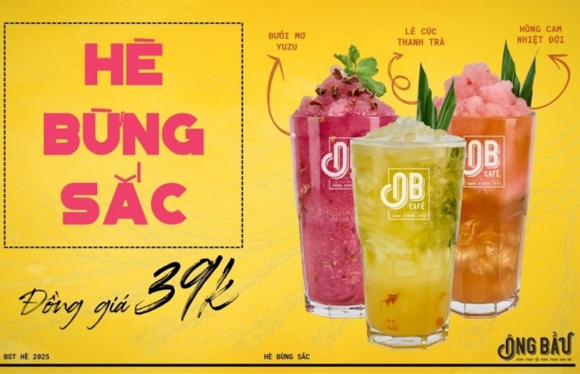 Cà Phê Ông Bầu ra mắt bộ sưu tập thức uống mới