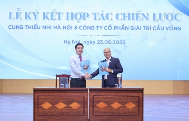 Cung Thiếu nhi Hà Nội và Công ty CP Giải trí Cầu Vồng ký kết hợp tác chiến lược