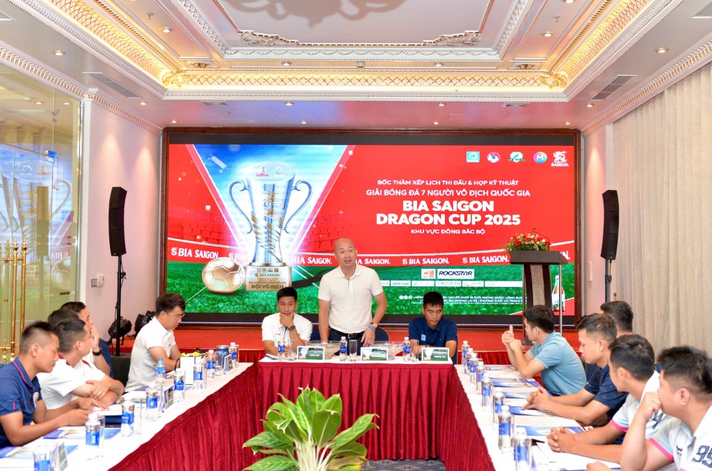 Giải bóng đá 7 người Bia Saigon Dragon Cup 2025 lần đầu khởi tranh ở Hải Phòng