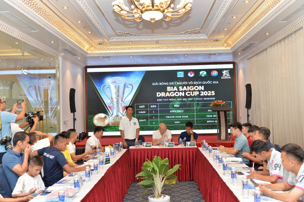 Giải bóng đá 7 người Bia Saigon Dragon Cup 2025 lần đầu khởi tranh ở Hải Phòng