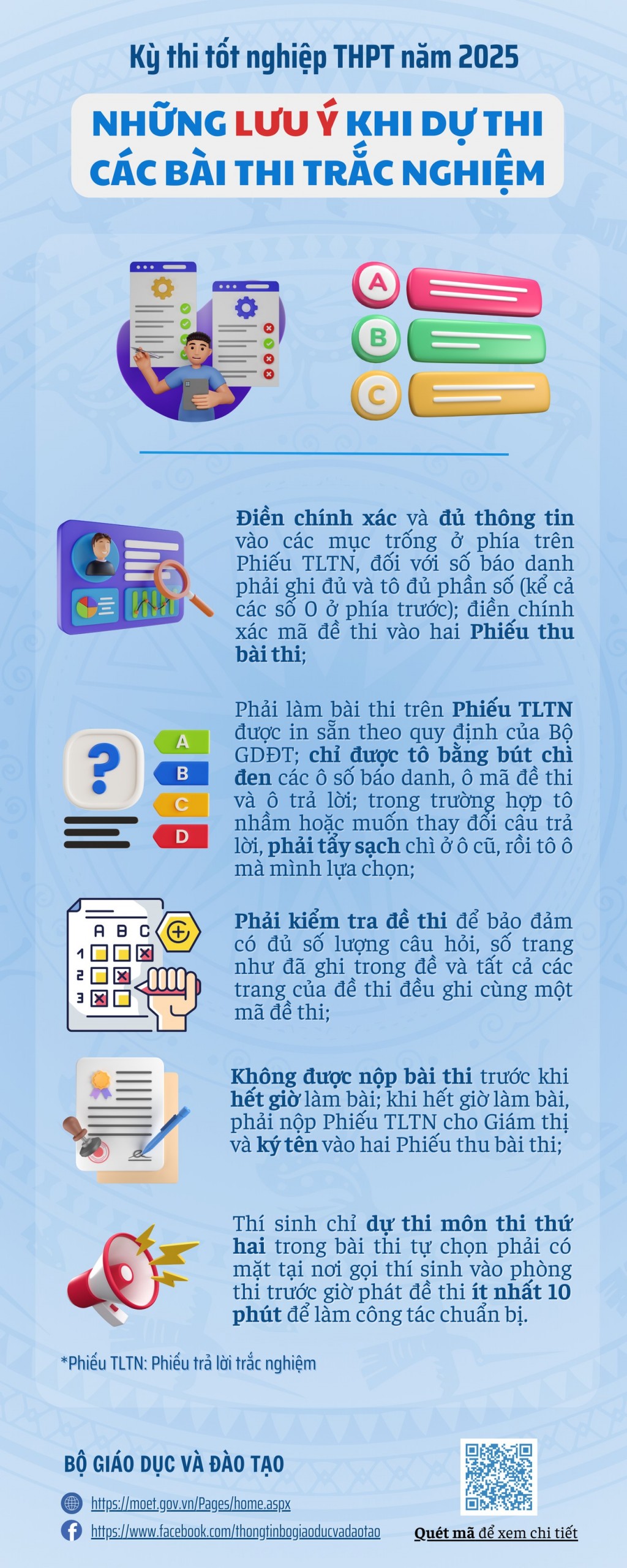 Lưu ý quan trọng khi làm bài thi trắc nghiệm tốt nghiệp THPT