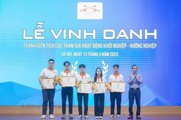 Ban Giám hiệu Nhà trường vinh danh và khen thưởng các Đội thi và sinh viên Câu lạc bộ đạt kết quả cao tại các cuộc thi khởi nghiệp sáng tạo cấp quốc gia