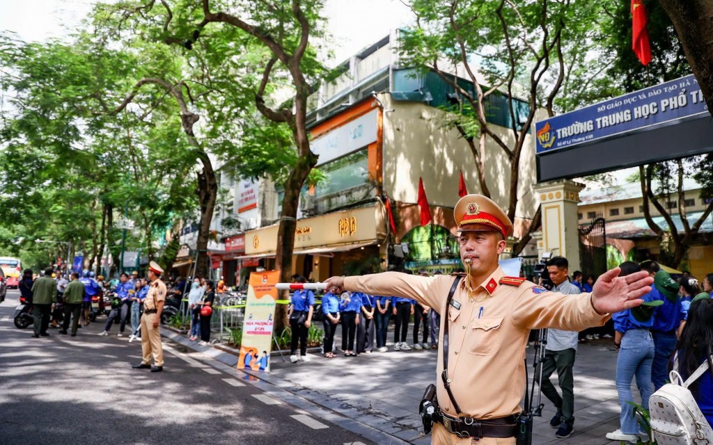 Siết an ninh trật tự, an toàn giao thông phục vụ các điểm thi