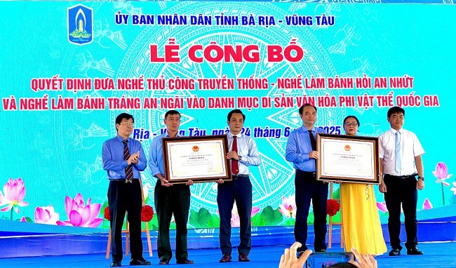 Bà Rịa - Vũng Tàu đón nhận thêm 2 di sản văn hóa