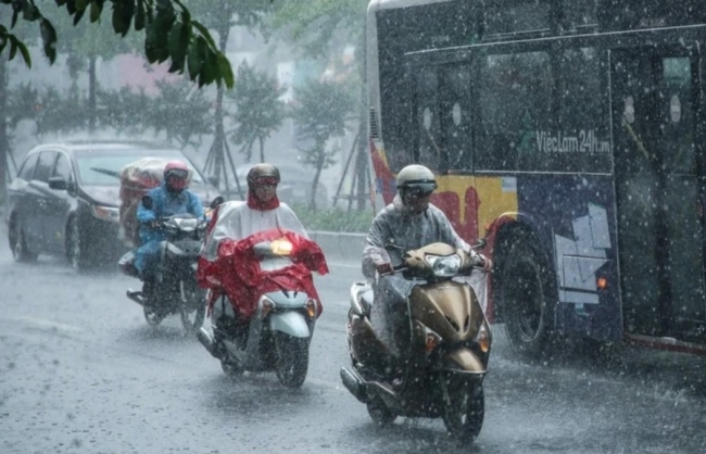 Thời tiết ngày 26/6: Mưa dông diện rộng
