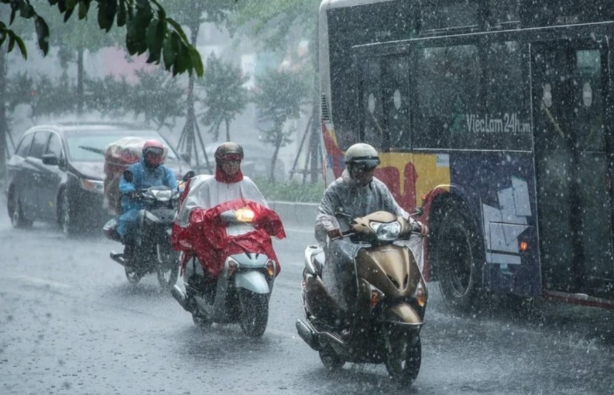 Thời tiết ngày 26/6: Mưa dông diện rộng