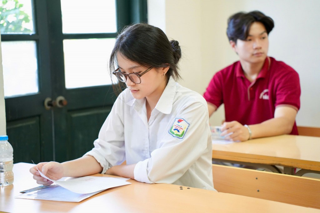 Thí sinh Hà Nội thi tốt nghiệp THPT năm 2025. Ảnh: Phạm Mạnh