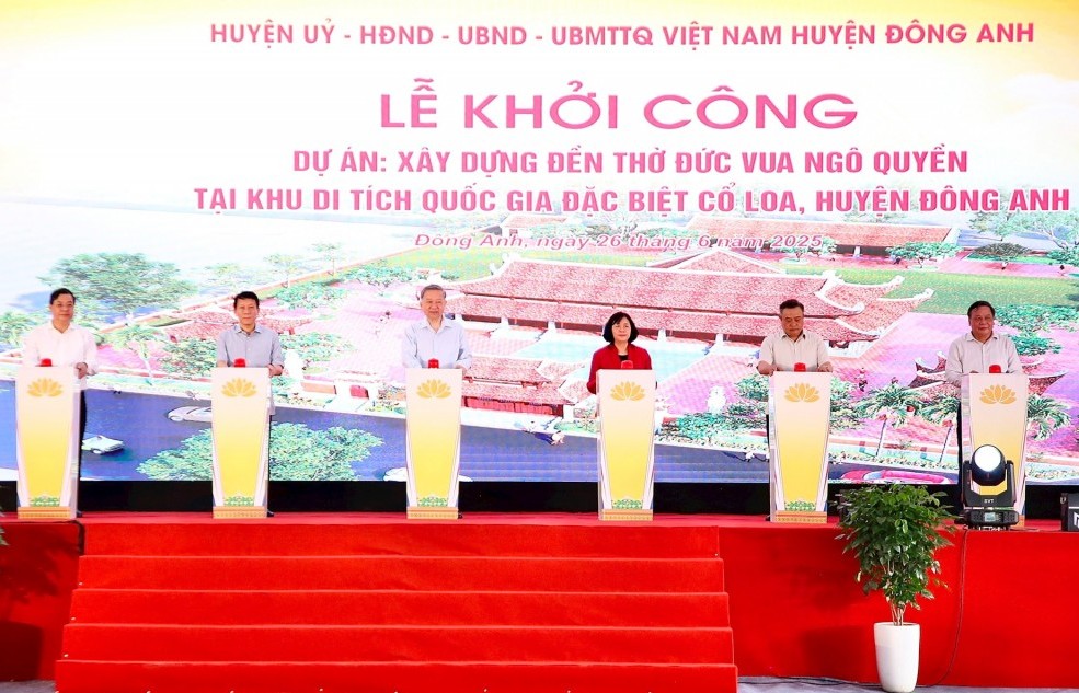 Tổng Bí thư dự lễ khởi công đền thờ Đức vua Ngô Quyền