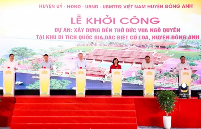 Tổng Bí thư dự lễ khởi công đền thờ Đức vua Ngô Quyền