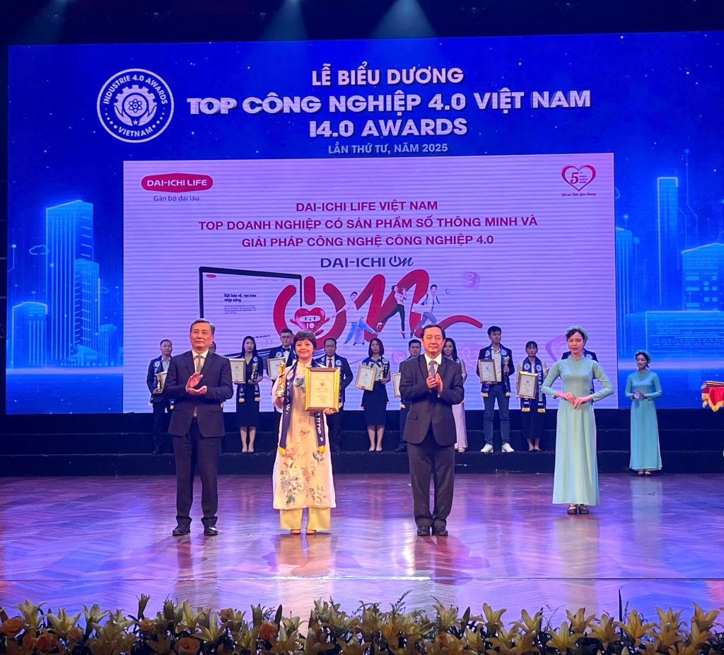 Đây là năm thứ hai, Dai-ichi Life Việt Nam được vinh danh tại Chương trình I4.0 Awards.
