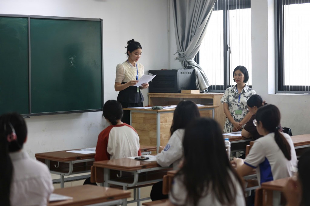 Thí sinh tham dự kỳ thi tốt nghiệp THPT năm 2025. Ảnh: Đại Thắng