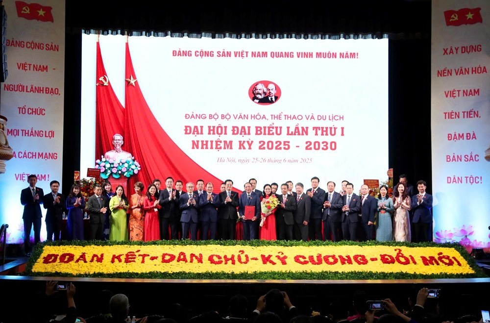 BCH Đảng bộ Bộ VHTTDL nhiệm kỳ 2025 - 2030 ra mắt Đại hội