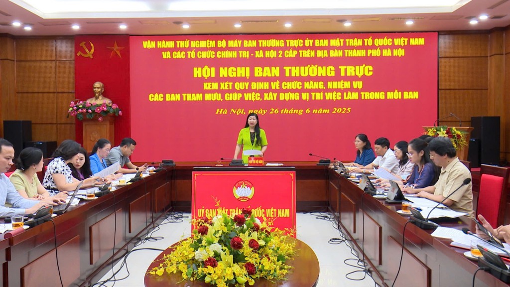 Hà Nội vận hành thử nghiệm bộ máy Mặt trận hai cấp