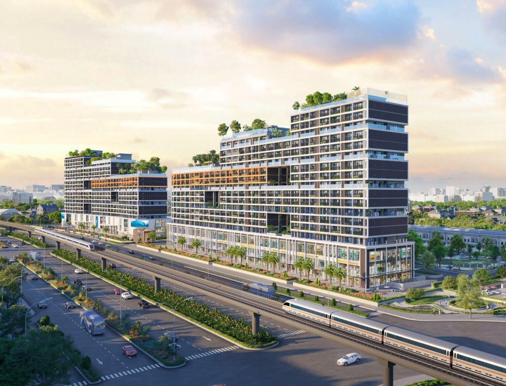 FIATO AIRPORT CITY sở hữu hơn 550m mặt tiền đại lộ Tôn Đức Thắng (25B), 2 đầu đều có ga metro