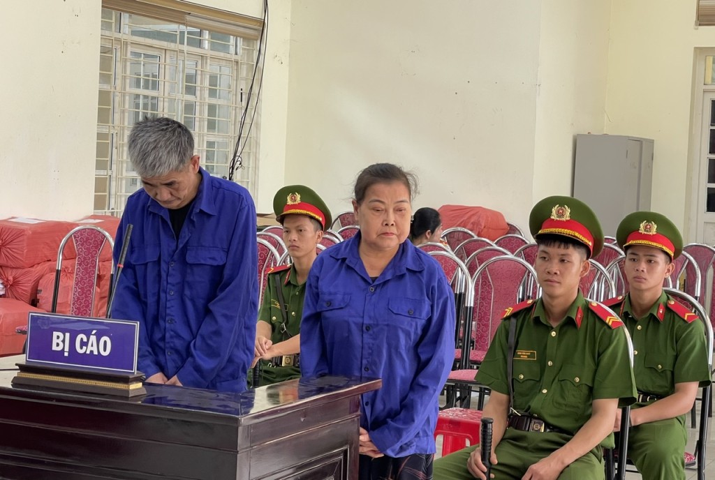 Hai bị cáo tại toà