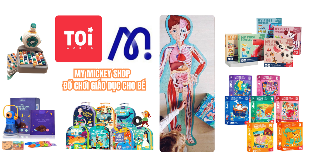 My Mickey Shop cung cấp các dòng đồ chơi giáo dục đến từ những thương hiệu uy tín, giúp trẻ phát triển trí tuệ và khả năng tư duy ngay từ sớm