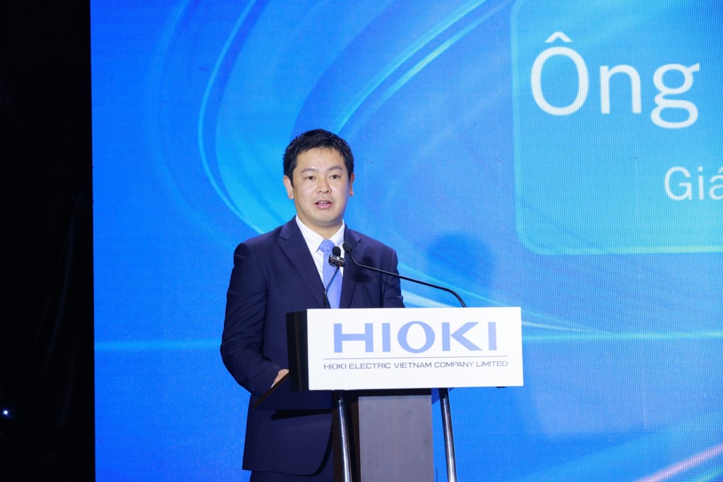 Ông Kazuhiro Takezawa – Giám đốc điều hành Hioki Việt Nam, đại diện đội ngũ lãnh đạo trẻ thế hệ mới