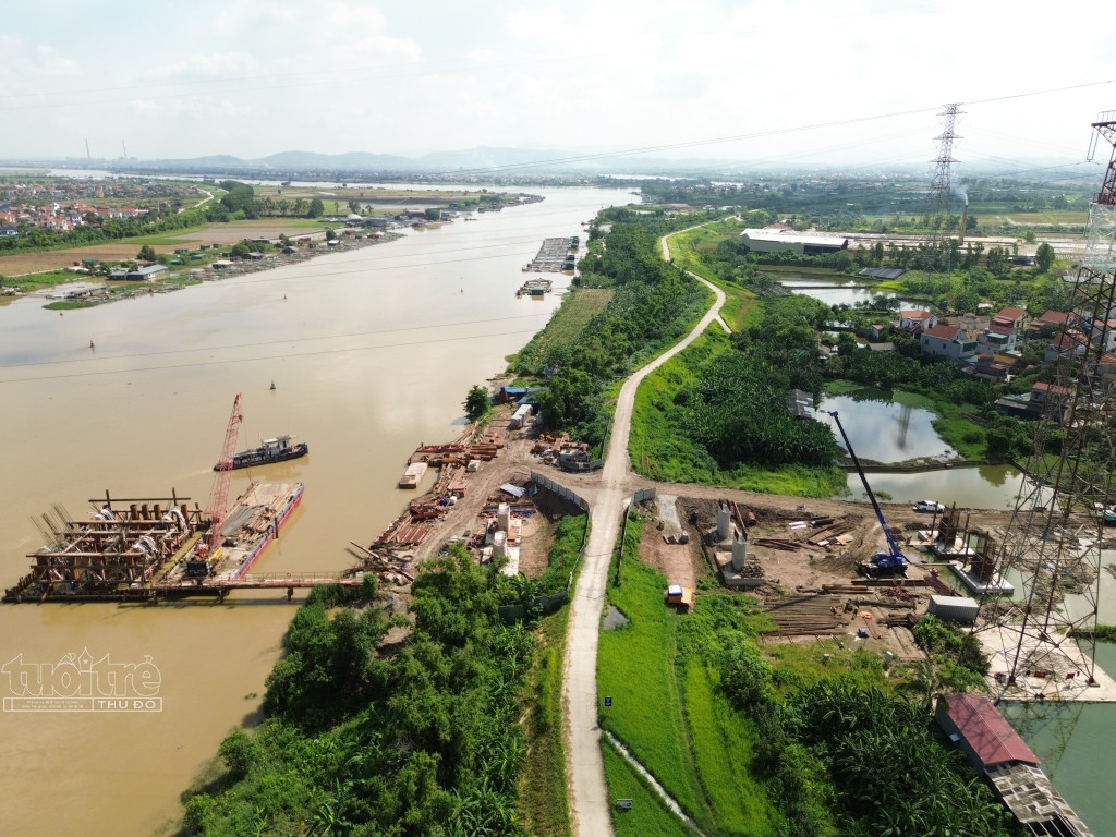 Toàn cảnh dự án cầu Kênh Vàng nối hai tỉnh Bắc Ninh, Hải Dương