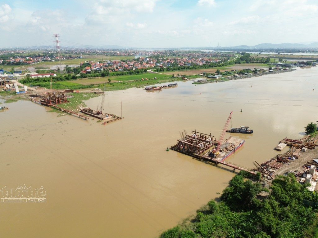 Toàn cảnh dự án cầu Kênh Vàng nối hai tỉnh Bắc Ninh, Hải Dương