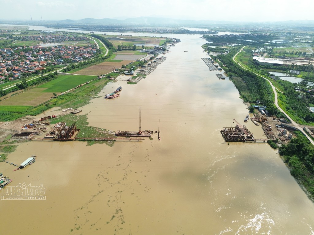 Toàn cảnh dự án cầu Kênh Vàng nối hai tỉnh Bắc Ninh, Hải Dương