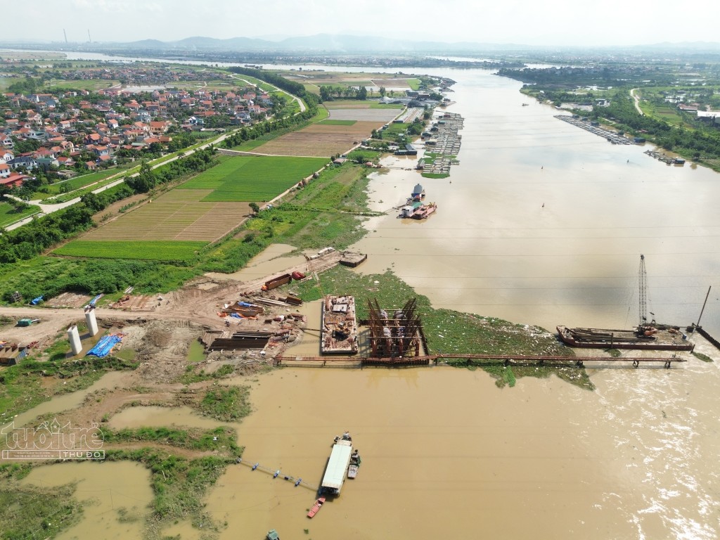 Toàn cảnh dự án cầu Kênh Vàng nối hai tỉnh Bắc Ninh, Hải Dương