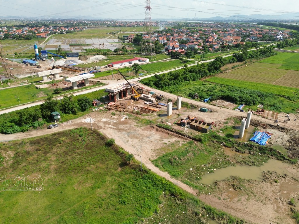 Toàn cảnh dự án cầu Kênh Vàng nối hai tỉnh Bắc Ninh, Hải Dương