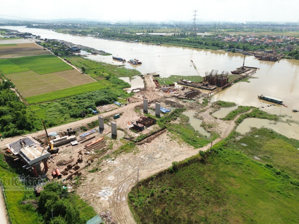 Toàn cảnh dự án cầu Kênh Vàng nối hai tỉnh Bắc Ninh, Hải Dương