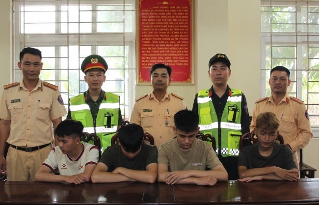 Nghệ An: Tạm giữ 4 đối tượng trú tại huyện Đô Lương gây rối trật tự công cộng