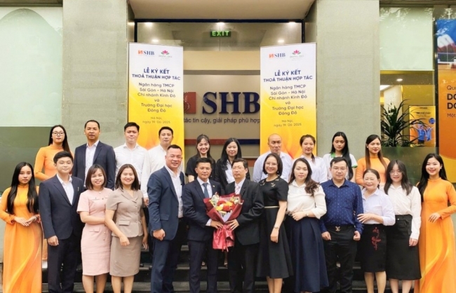 SHB chi nhánh Kinh Đô ký hợp tác với Trường Đại học Đông Đô