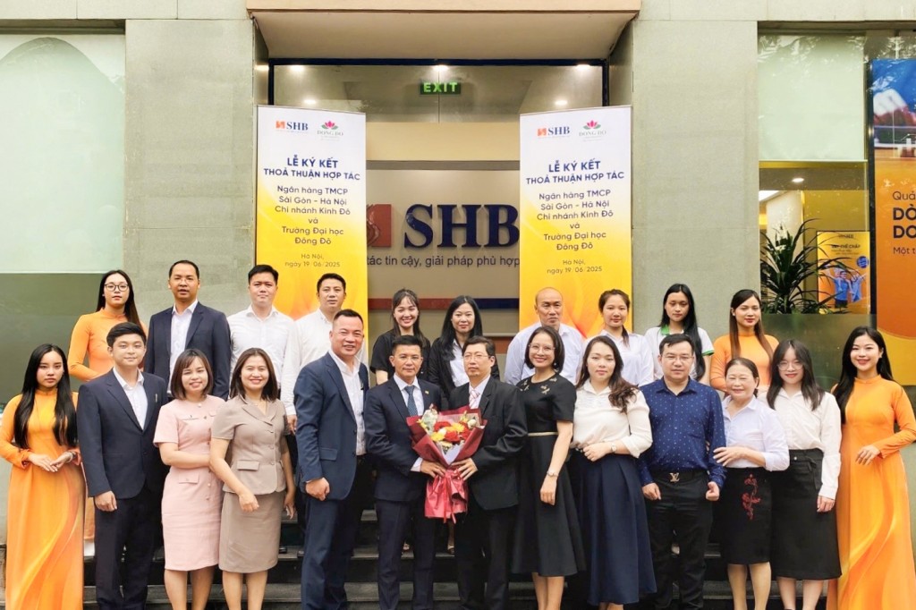  SHB chi nhánh Kinh Đô ký kết hợp tác với Trường Đại học Đông Đô