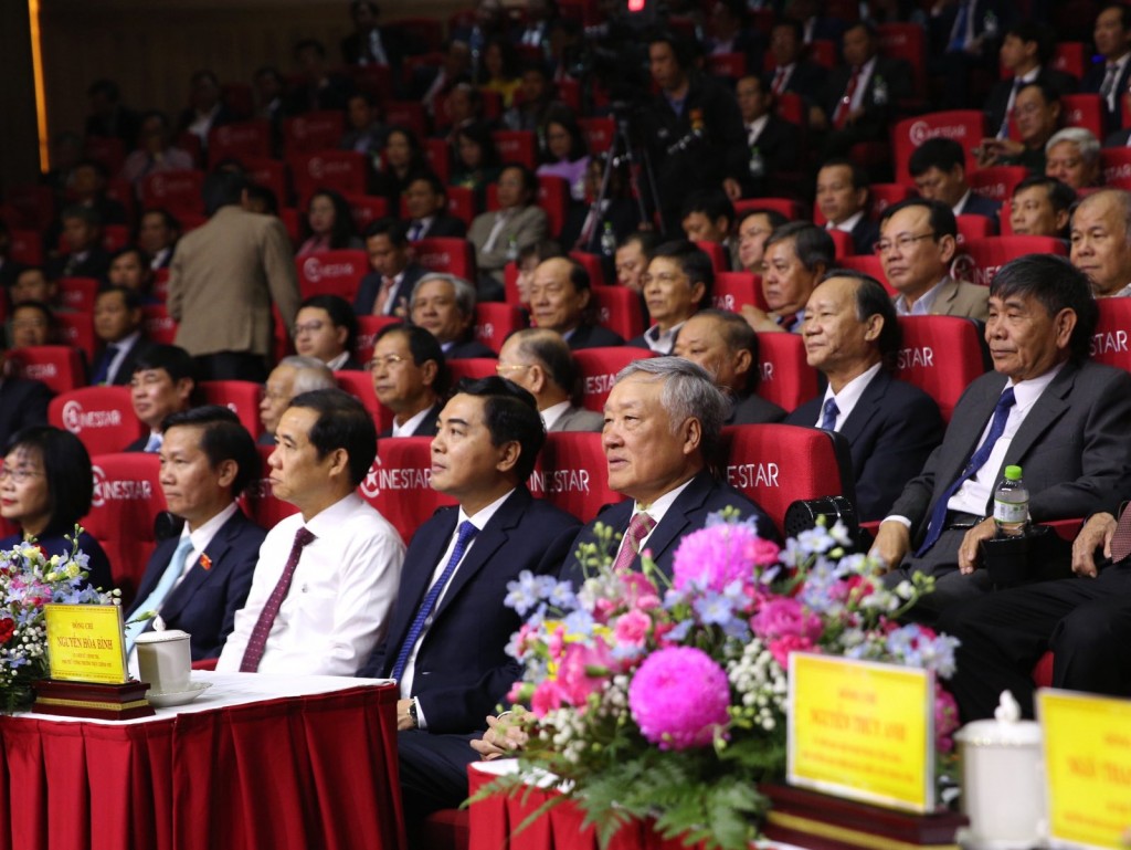 Ủy viên Bộ Chính trị, Phó Thủ tướng Thường trực Chính phủ Nguyễn Hòa Bình dự và phát biểu chỉ đạo Lễ công bố tại tỉnh Lâm Đồng - Ảnh: VGP/Nguyễn Hoàng